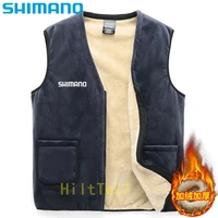shimano fishing wear new keep warm breathable daiwa fishing clothing velvet thick sleeveless casual winter fishing vest for men