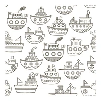 cartoon boat background clear stamps for diy scrapbooking card making silicone stamps fun decoration supplies