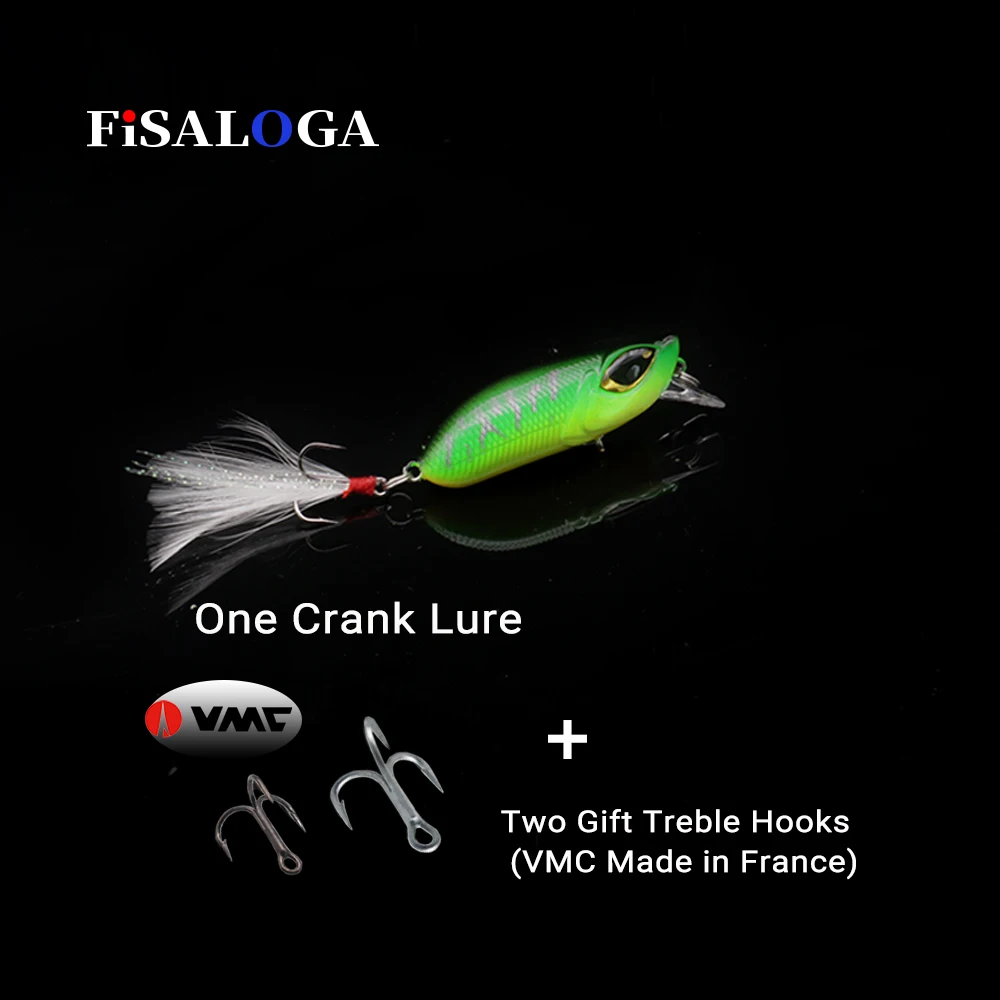 Рыболовная Снасть FiSALOGA Topwater наживка с крючком 60 мм 8 г воблеры приманка Jackal Bass