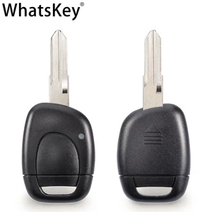 Запасной ключ WhatsKey для дистанционного автомобильного ключа с 1 кнопкой, чехол для автомобильного брелока для Renault Megane поддерживает Kangoo Master Clio 2001-2005