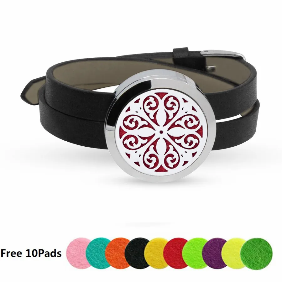 Браслет из нержавеющей стали с диффузором эфирного масла 30 мм 7 цветов | Украшения