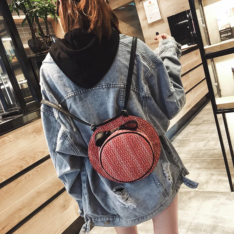 

Fashion Bow Straw Hat Bag Women Woven Shoulder Bags Messenger Bags for Women Small 2021 Summer New Style Back Straw Bags Purses