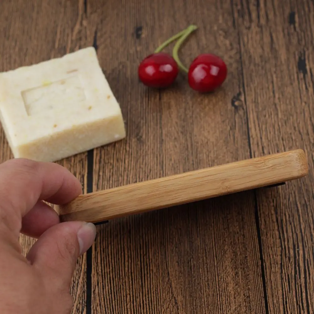 Бамбуковые мыльницы из натурального дерева подставка для мыла полка хранения