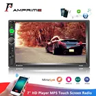 Автомагнитола AMPrime, мультимедийный плеер с 7-дюймовым сенсорным экраном, Bluetooth, SDMP4USBAUX, с функцией Mirrorlink, типоразмер 2 Din