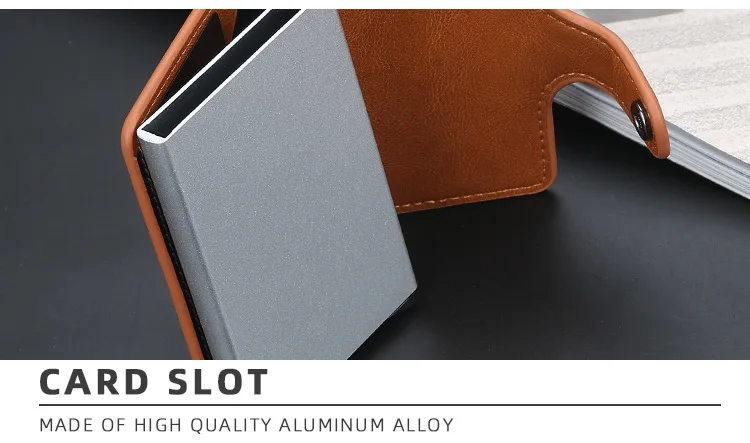 Baellerry, новинка, металлический, анти-Rfid кошелек, кредитный id держатель для карт, для мужчин и женщин, визитница, наличные, для карт, Карманный чехол, для кредитных карт