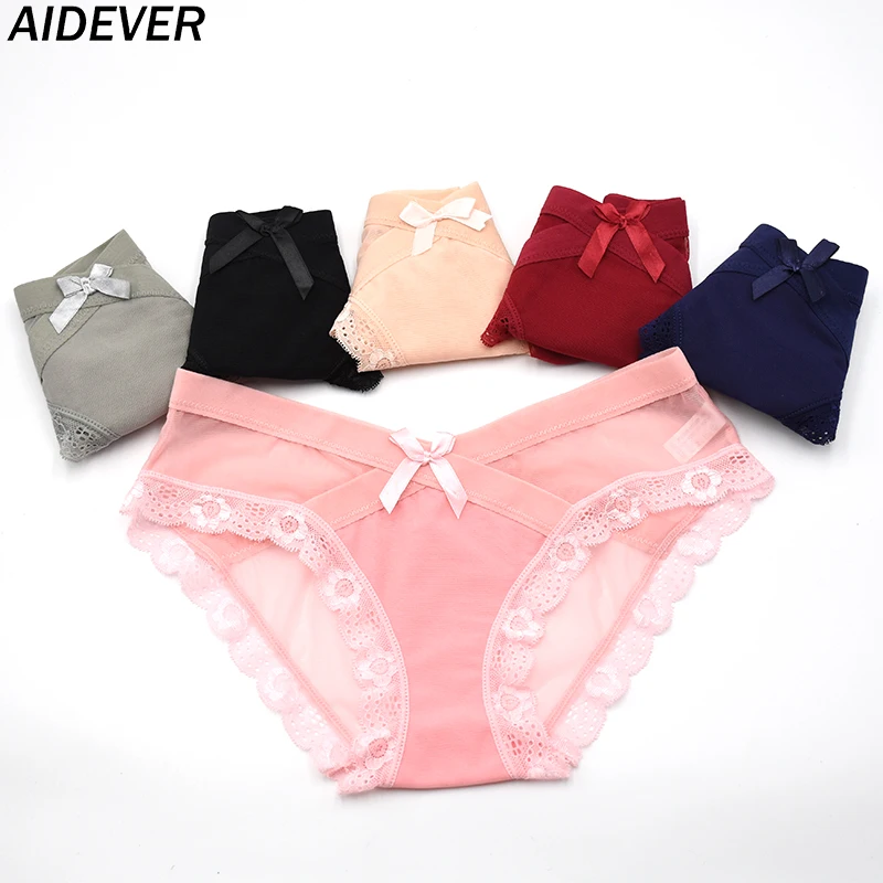 Женские кружевные сексуальные трусики AIDEVER 3 шт./лот женское соблазнительное