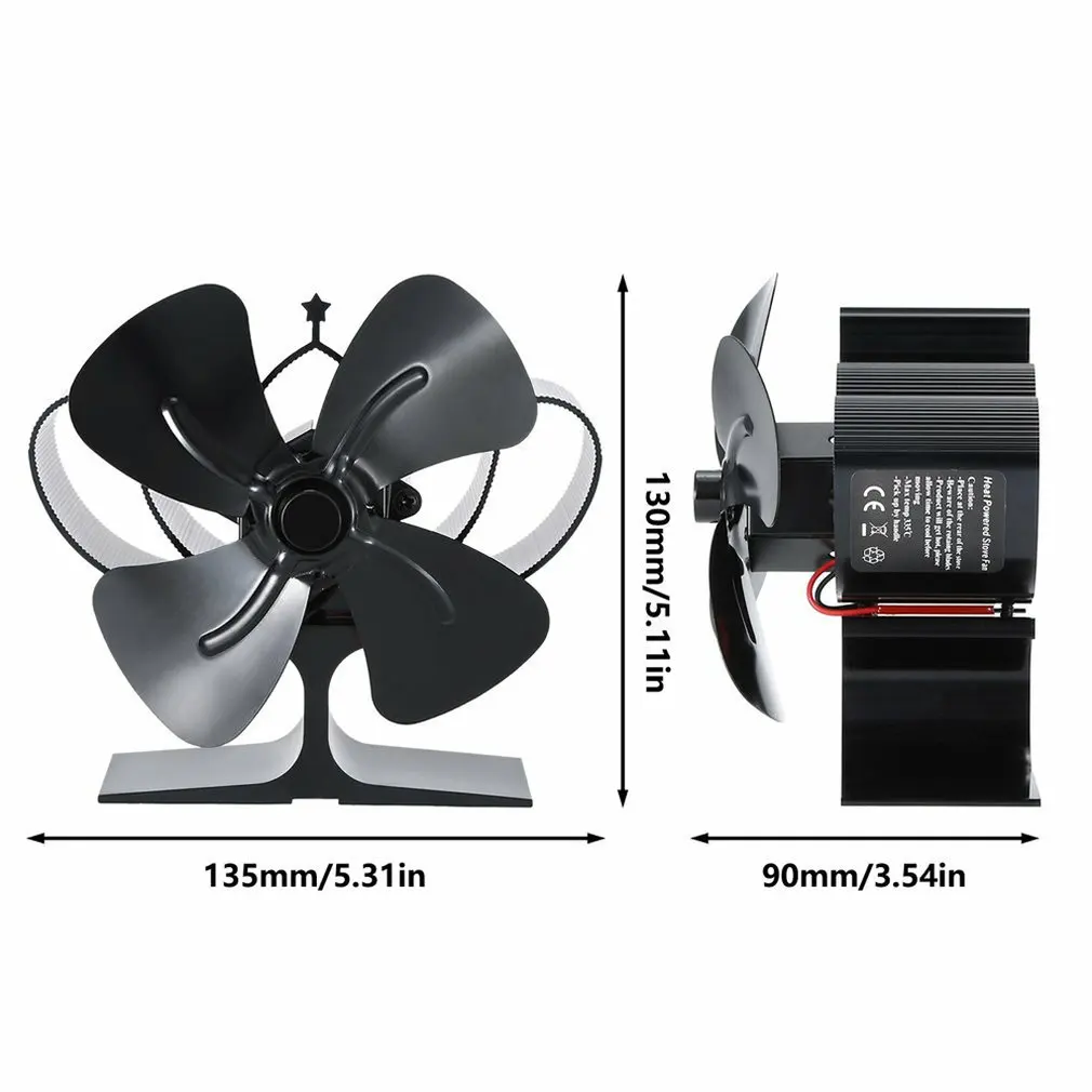 

Fireplace Thermal Power Air Heater Four Leaves Electric Fireplace Environmental Silent High Efficiency Air Heater Safe Home Fire