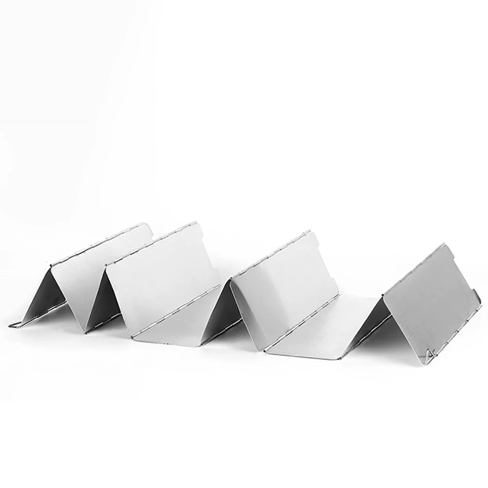 

10 Pcs Foldable Gas Stove Windshield Outdoor Camping Cooking Burner Windproof Screen Aluminium Alloy Outdoor Stove Wind Shield