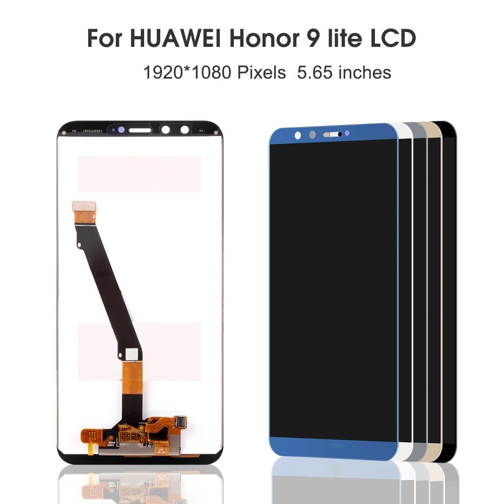 Оригинальный сенсорный ЖК-экран 5 65 дюйма для Huawei Honor 9 lite ЖК-дисплей с рамкой и