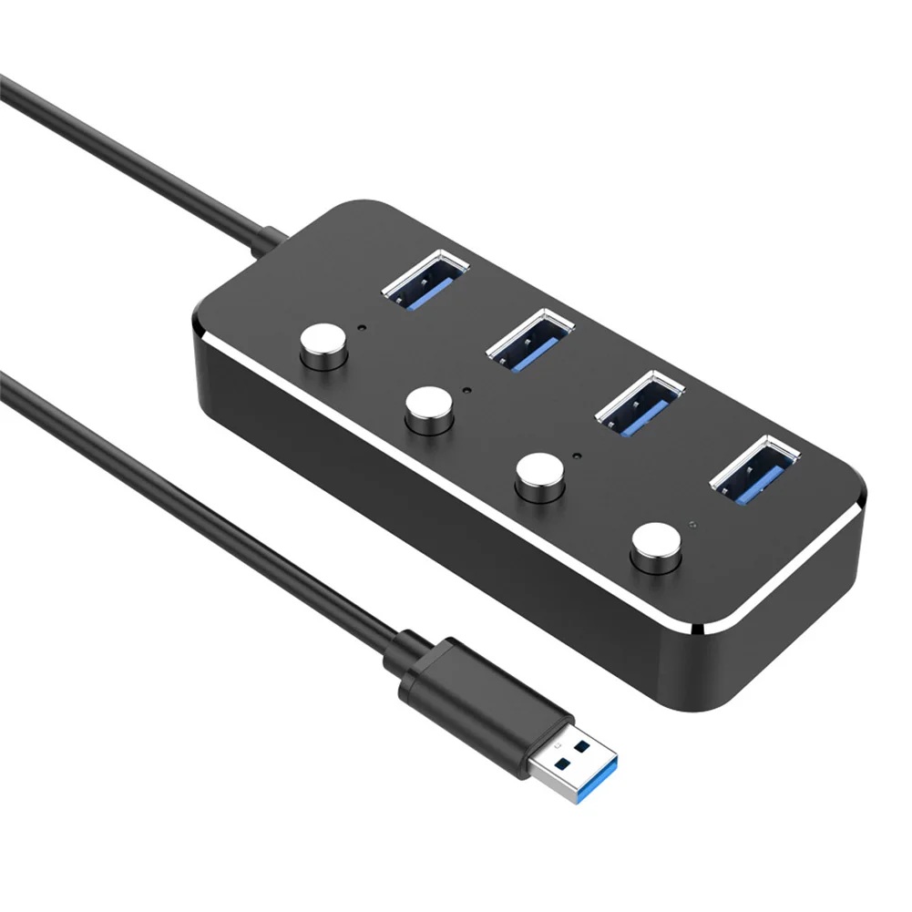 Светодиодный индикаторы дома Алюминий сплава 4 Порты и разъёмы Питание