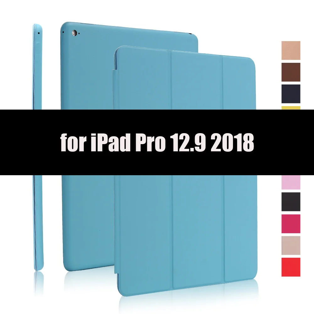 Чехол для iPad Pro 11 Smart Cover для iPad Pro 12 чехол Магнитный PU кожаный флип-чехол для iPad 11 12 дюймов чехол - Цвет: Blue-12