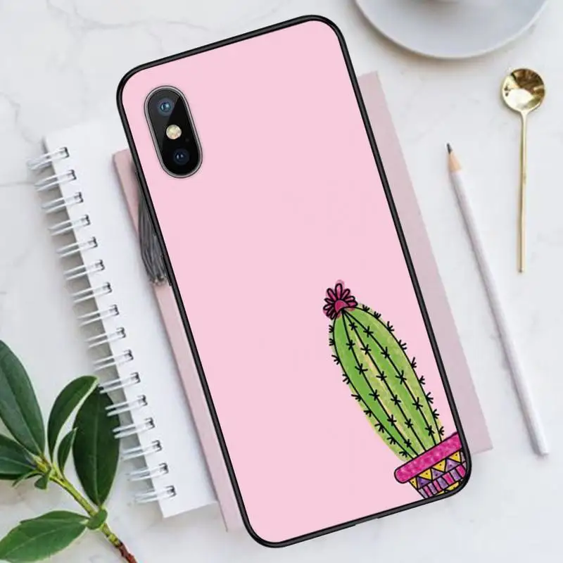 

cactus cartoon plant pattern Phone Cases for iPhone 11 12 pro XS MAX 8 7 6 6S Plus X 5S SE 2020 XR funda coque