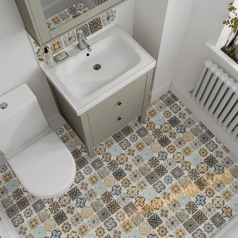 

ПВХ кухонные водонепроницаемые Нескользящие износостойкие наклейки для дома, туалета, ванной комнаты, обновления пола, виниловые обои