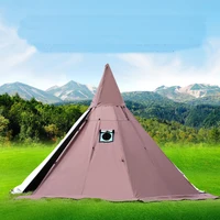 Палатка-Пирамида с дымоходом, в индийском стиле #2