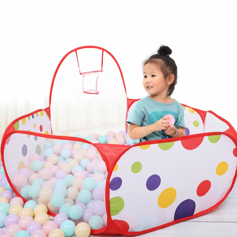 

Children Play Tent Ocean Ball Pool Pits Colorful Portable Foldable Toy With Basket Outdoor Sports Toys Photography Props Gifts