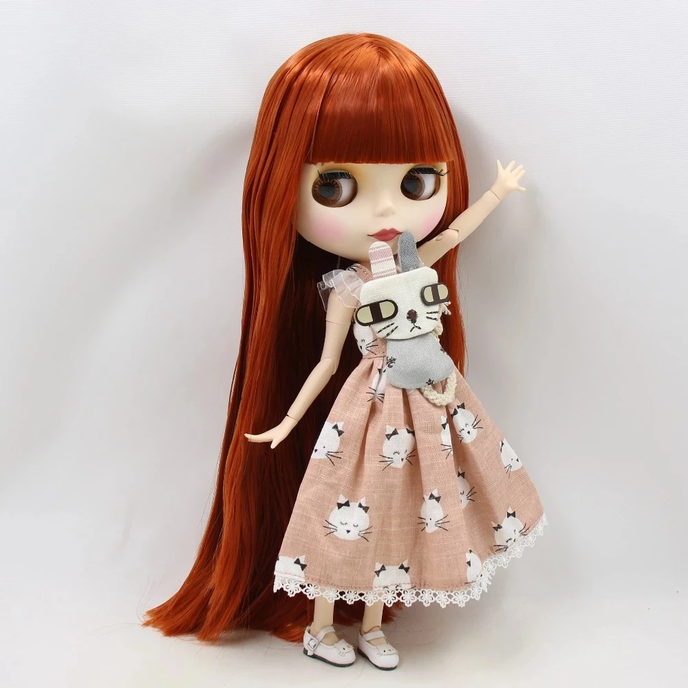 Кукла ледяной DBS Blyth одежда licca joint body bjd милое платье с котом и шпилькой