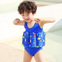 children professional buoyant swimming suits life vests cute printed boys and girls buoyancy swimwear floating power pool kid