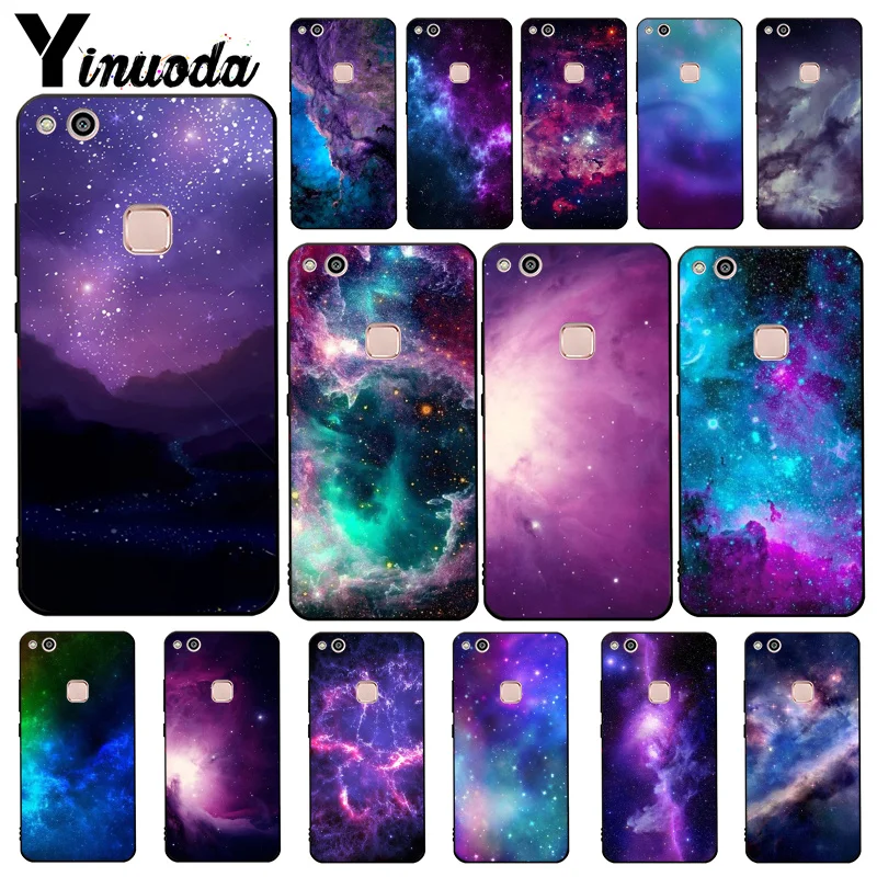 Yinuoda Космос для galaxy Вселенная звезда Темный чехол телефона Huawei Y5 II Y6 Y7Prime Y9 2018