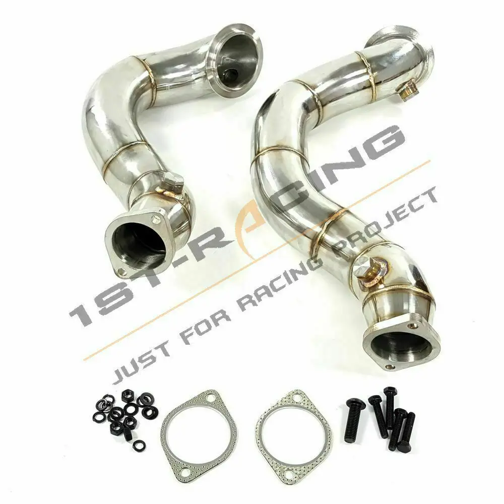 3-дюймовые турбо-трубы без катка из нержавеющей стали для 07-11 BMW N54 335xi E90/E92 3 л RHD и LHD