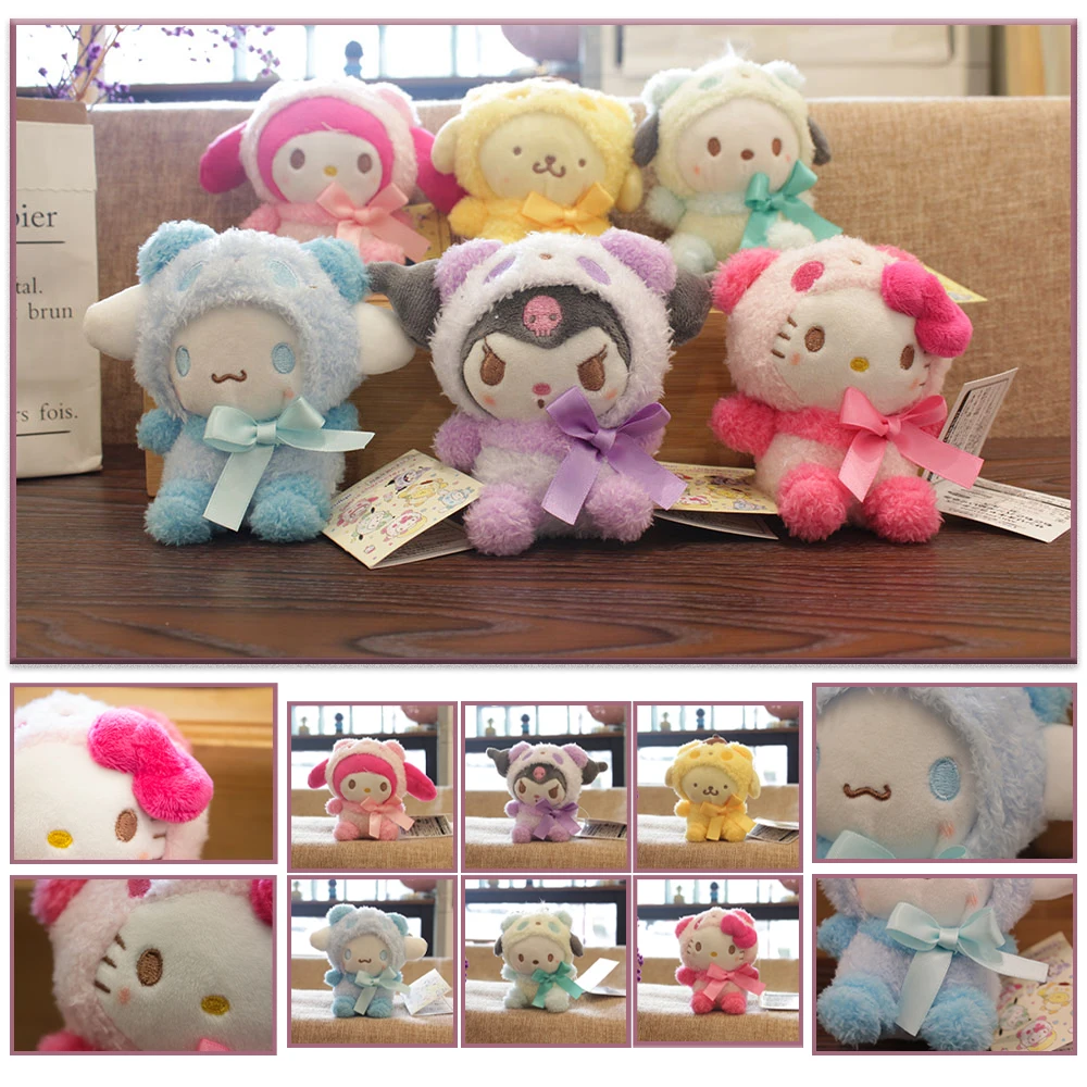 Плюшевая игрушка Sanrio Melody Cinnamoroll Kt Cat Purin Dog 10 см | Игрушки и хобби