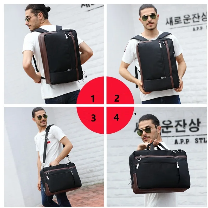 Мужской деловой рюкзак большая сумка для ноутбука модная ручная Холщовая Сумка