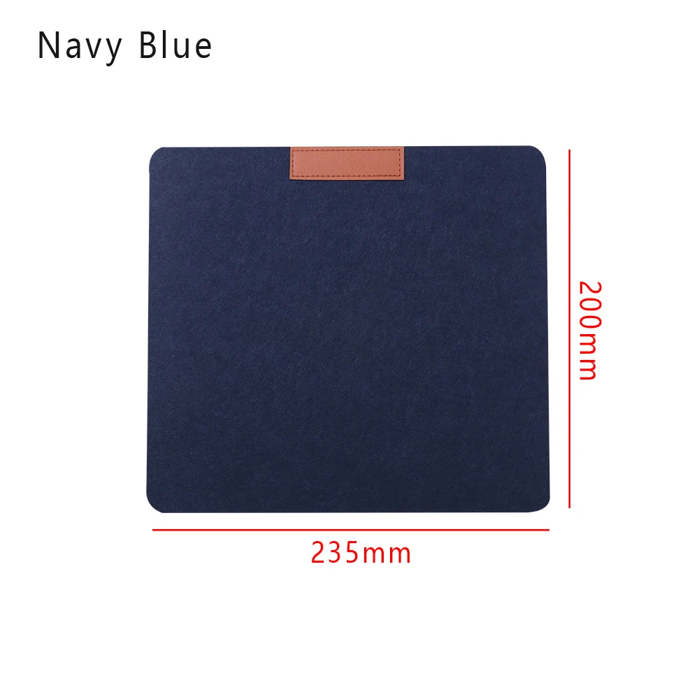 235 X 200 mm Blue 1 шт. большой Офисный Компьютерный стол коврик Современный Настольный Коврик для компьютерной мыши шерстяной войлок для ноутбука Мягкая Подушка Офисные принадлежности аксессуары - Цвет: 235 X 200 mm Blue