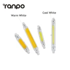 R7s светодиодный COB светильник лампы 78 мм 118 мм с регулируемой яркостью 5 Вт, 10 Вт, 20 Вт, хит продаж 110V 220 Наводнение светильник рабочий светильник J Тип двухсторонняя белая лампа Стекло трубки