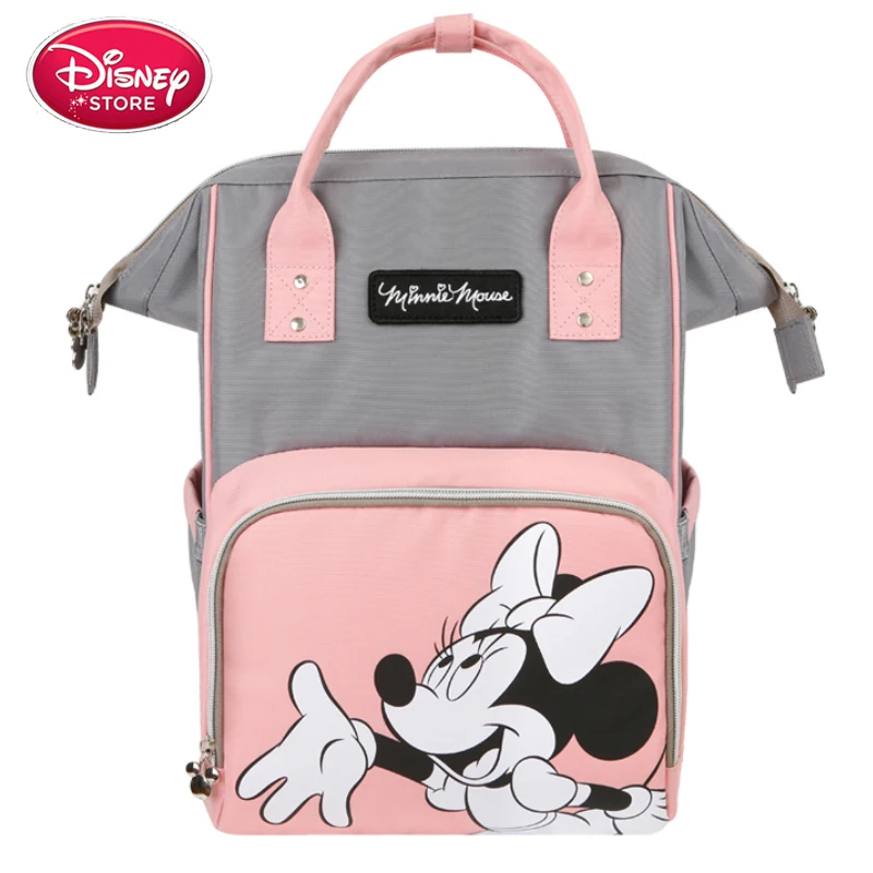 Disney Mickey Minnie Mouse Diaper Bags Mummy Maternity Nappy Bag Large Capacity Baby Care Nursing Mom's Travel Backpack | Мать и