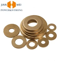10050pcs gb97 copper washer flat washer thickened brass washer metal screw flat solid gasket sealing washer m2 m2 5 m3 m4 m5 m6