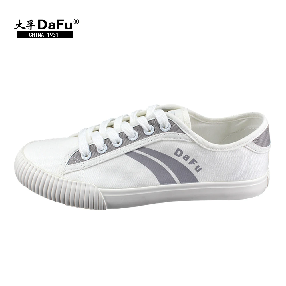 Low Classic Skateboarding White Gray Shoes