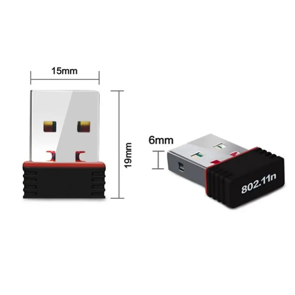 

Portable Mini Network Card USB 2.0 WiFi Wireless Adapter N/g/b RTL8188EU Adaptor Network For PC 802.11 Desktop LAN 150Mbps N6S5