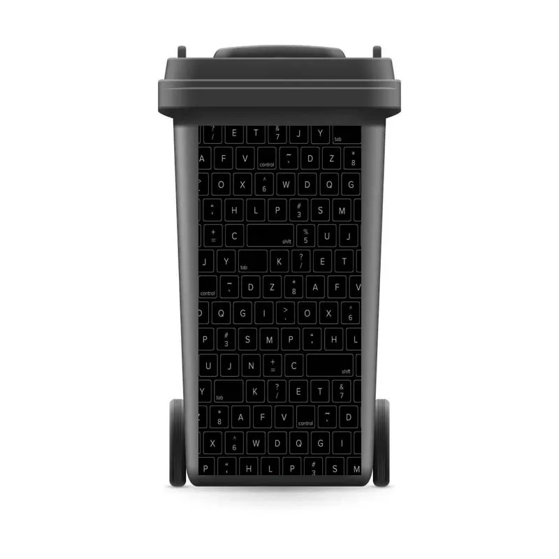 3D наклейка на мусорное ведро с рисунком клавиатуры Обои Настенная печать Съемная