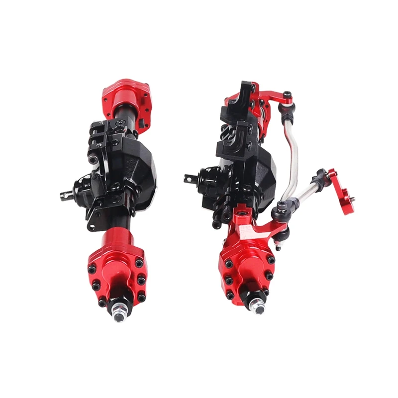 

Aluminum CNC Anodized Full Front Portal Axle for 1/10 RC Crawler Car Axial SCX10 II 90046 90047 Upgrade Parts