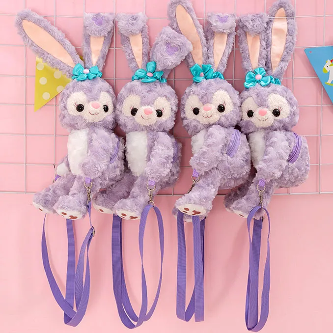 

Disney 50cm Kawaii Stellalou Plush Backpack Stellalou Plush Doll Toy Children's Shoulder Bag With Zipper Removable Shoulder Belt