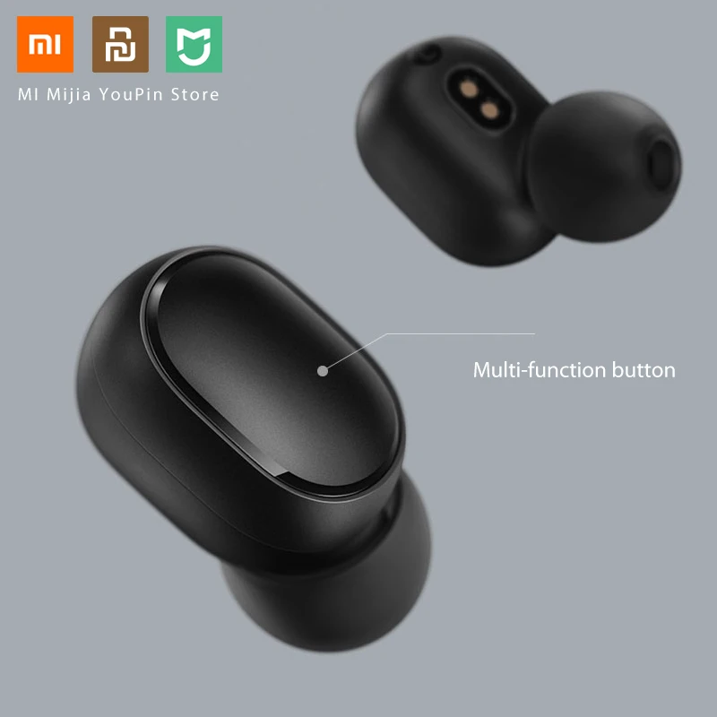 Xiaomi Redmi Airdots TWS Bluetooth наушники стерео бас AI управление 5 0 Eeaphones с микрофоном ручной