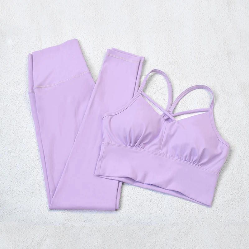 

WOHUADI 2021 New High Quality Seamless Sexy Sports Bra Yoga Wear Gym Fitness Suit Women Clothing Set Outdoor Sportswear Female