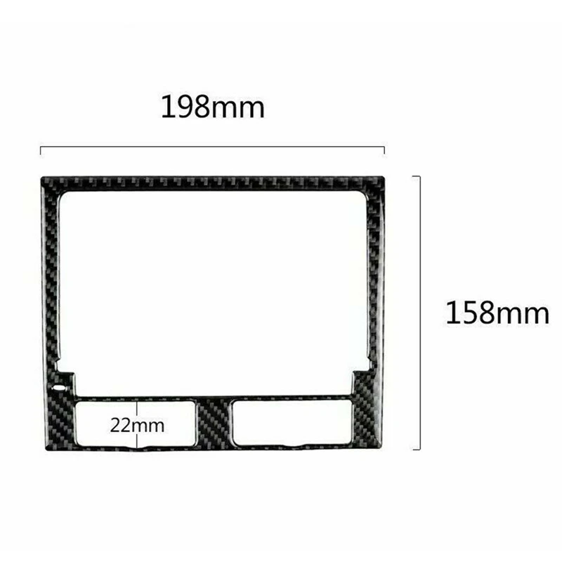 

For-Porsche MACAN Cayenne Car Carbon Fiber Sticker Cayenne Navigation Panel Carbon Fiber Sticker