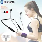 Беспроводные Bluetooth-наушники-вкладыши с шейным ремешком, водонепроницаемые спортивные наушники для бега, стерео гарнитура с шумоподавлением