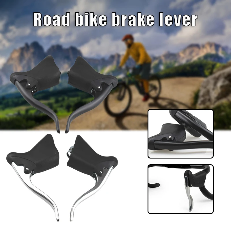 

Изогнутый рычаг тормоза Для дорожного Велосипеда из алюминиевого сплава, передний и задний рулевой тормоз, запчасти Для Велосипеда, 1 пара