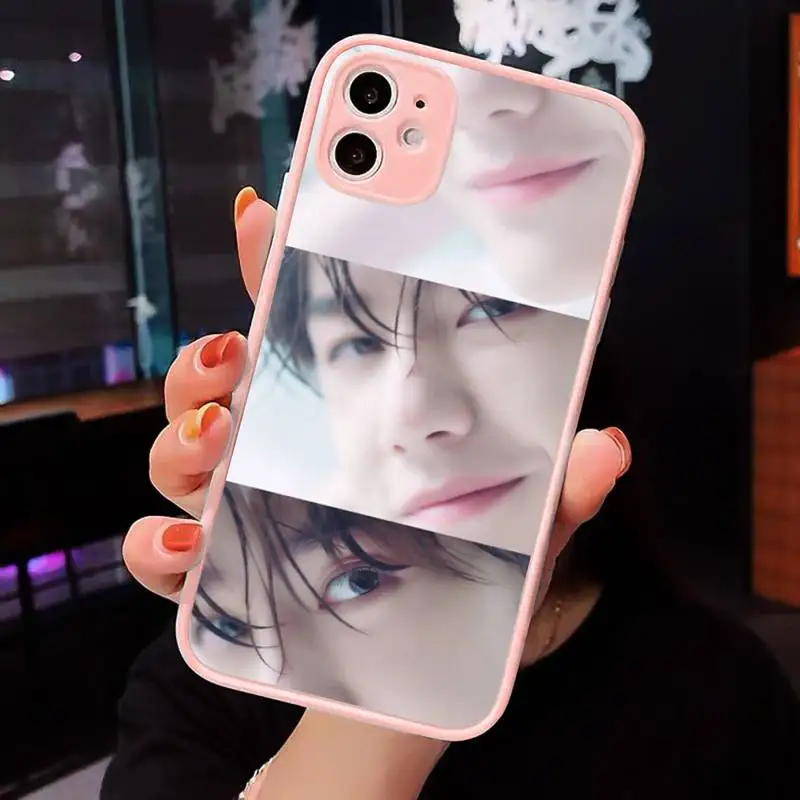 

Xiao Zhan Phone Cases Matte transparent For Pink iPhone 12 Mini 11 Pro XR XS Max 7 8 Plus X Back Cover