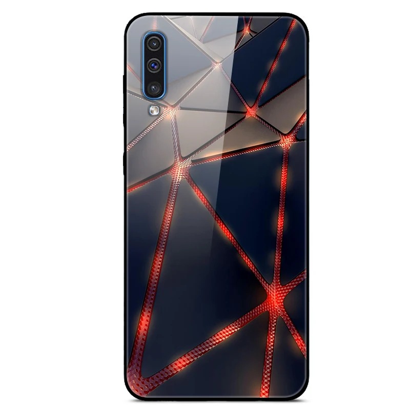 Для samsung Galaxy A50 чехол, стеклянная жесткая задняя крышка для samsung A30S A50S A10 A20 A30 A40 A70 чехол для телефона s бампер A 50 50S 30S