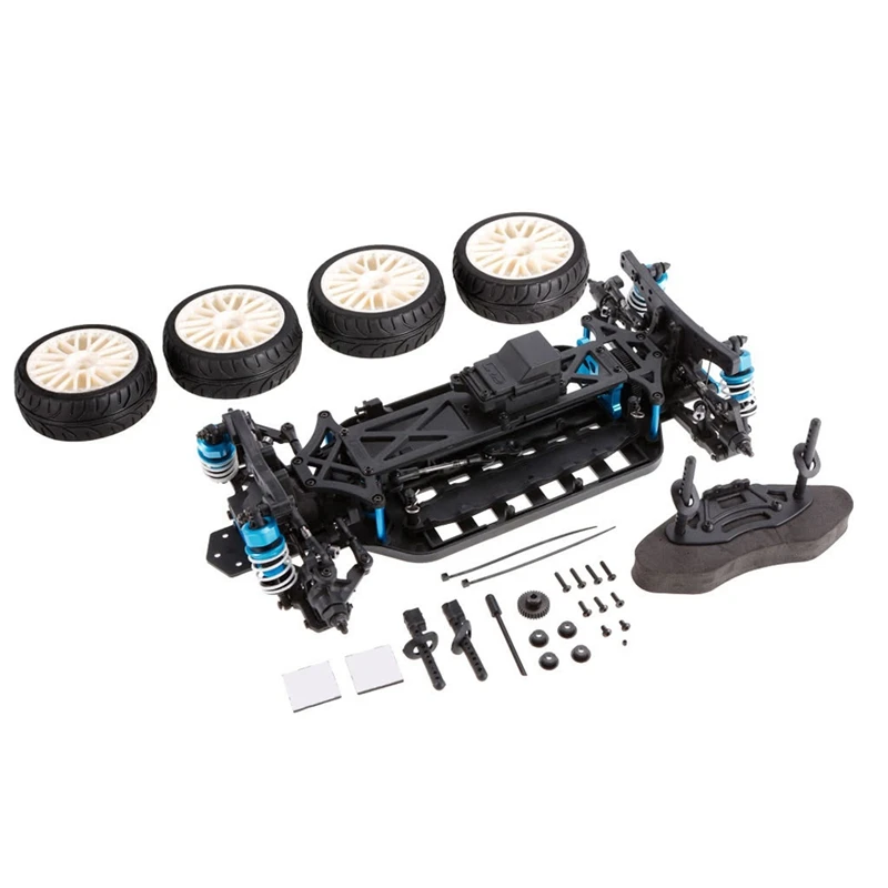 

Racing TC10 Non-RTR with Wheel Tires 1/10 4WD Touring Car on Road Car Frame Kit DIY Accessories Component