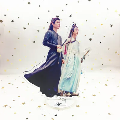 1-two person 5 Grandmaster of Demonic Cultivation брелок untamed Lan Wangji Wei Wuxian акриловое кольцо для ключей mo dao zu shi брелок llaveros - Цвет: 1-two person 5