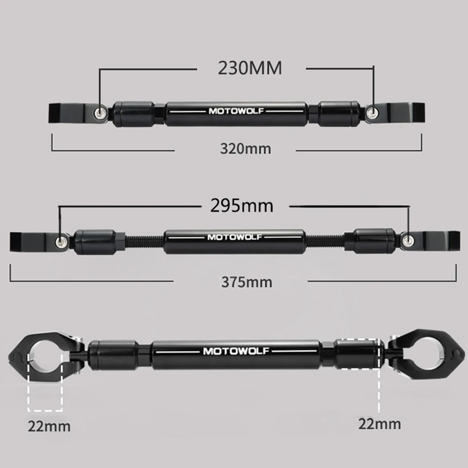 Крепление для мобильного телефона/GPS/фары/фары для мотоцикла/скутера/спортивного велосипеда с усиленным перекладиной.