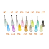 50pcs straight precision liquid syringe dispenser needles tips 141516181920212223242526272830g