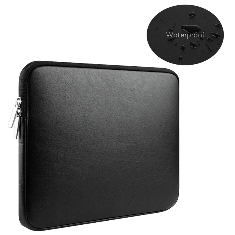 

Leather laptop bag for 2020 Macbook Air 13 Pro Retina 11 12 15 inch notebooks case for Huawei Matebook xiaomi Shell pouch sleeve