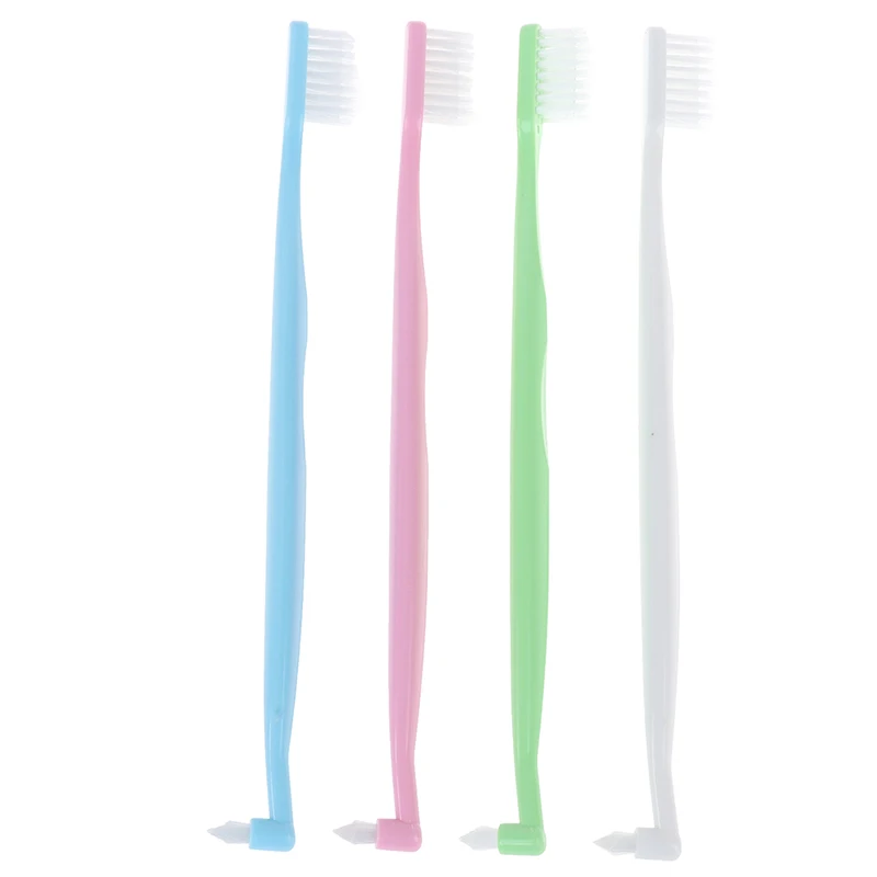 

1Pcs New ABS Double head Orthodontic Toothbrush+Interdental Brush Oral Tooth Care