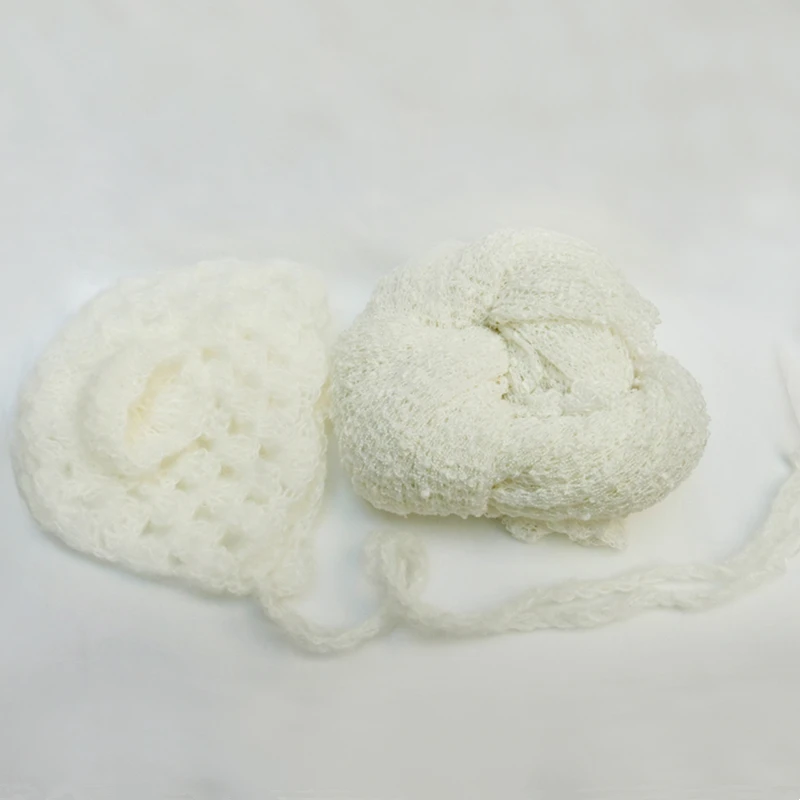 

Newborn Photography Props Accessories Baby Photography Crochet Hat+Wraps 2PCS/Set Studio Baby Photo Props Cute Baby Cap Wrap