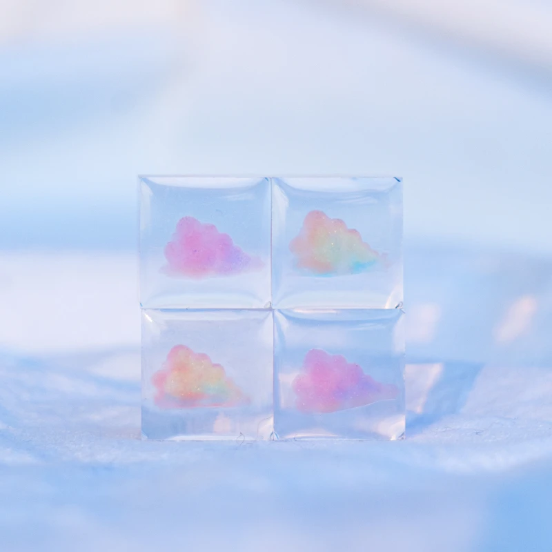 

16 мм мини прозрачные украшения для дома облако Декор трехмерное стекло креативный подарок