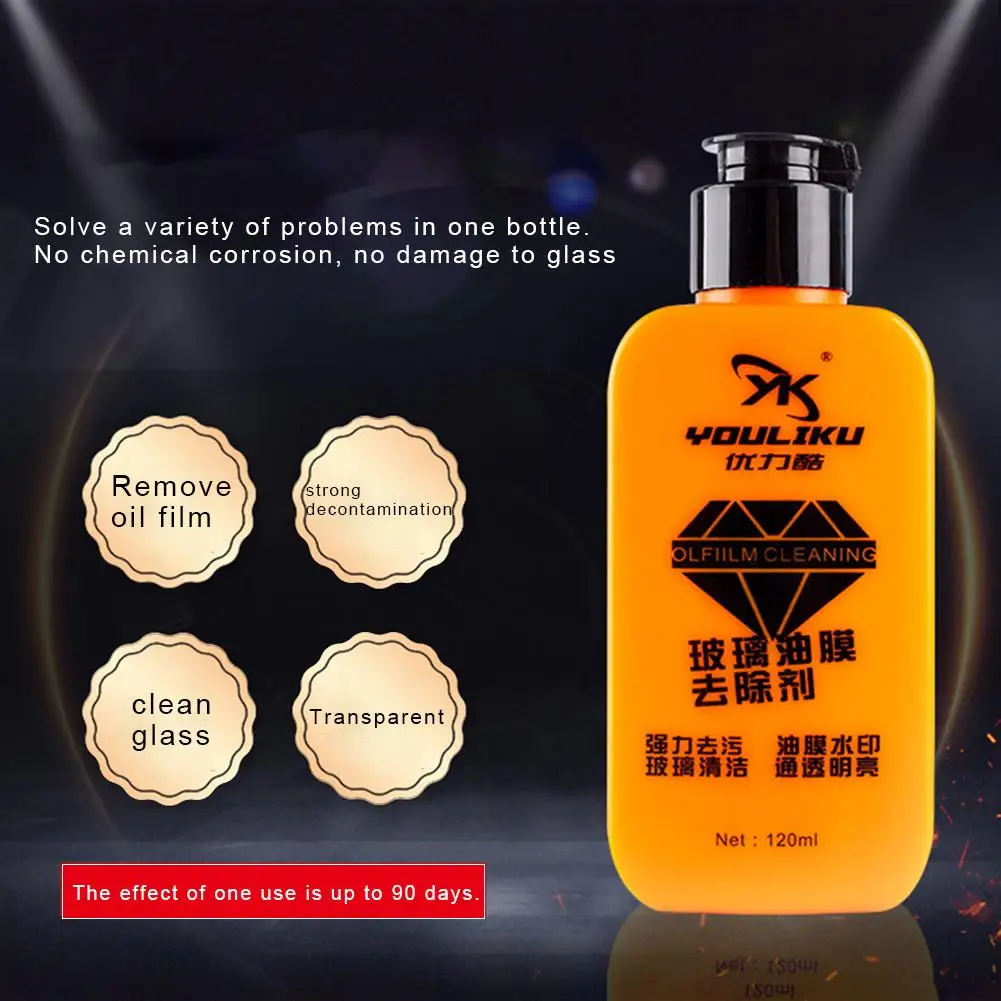 

120ML Car Windshield Glass Oil Film Dissolving Remover Cleaning Agent Car Maintenance Tool